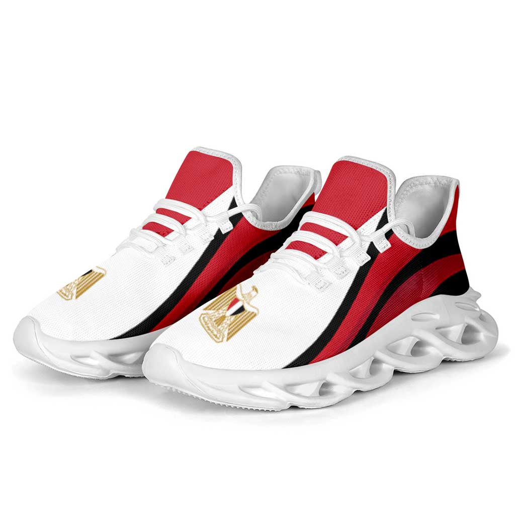 Egypt Football Clunky Sneakers Flag-Inspired Curve Style
