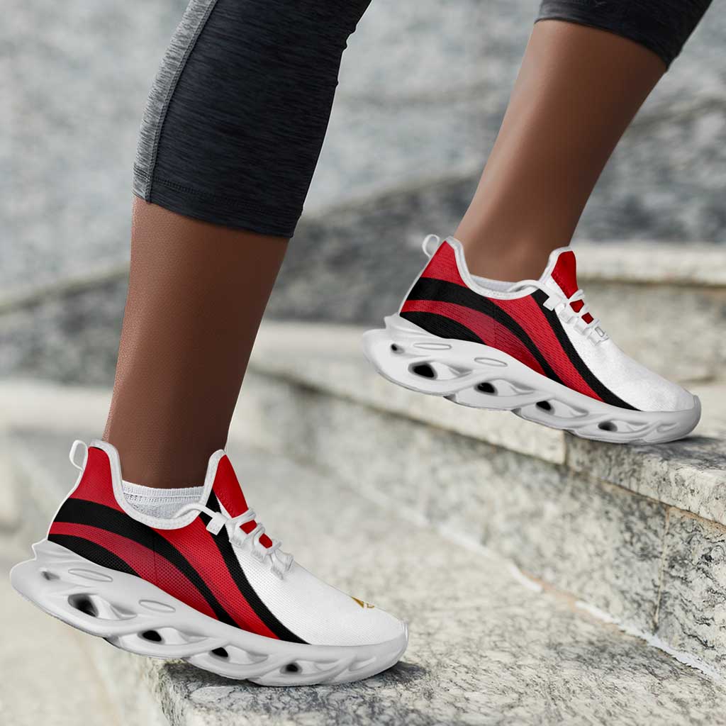 Egypt Football Clunky Sneakers Flag-Inspired Curve Style