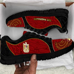 Egypt Football Sneakers Tribal Eagle With Ancient Egyptian Patterns