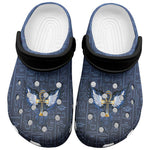 Egyptian Ankh Clogs Shoes Egypt Hieroglyphs Pattern - African Pride