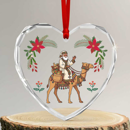 Eritrea Christmas Glass Ornament Santa Camel