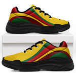 Ghana Football Chunky Sneakers Flag-Inspired Curve Style