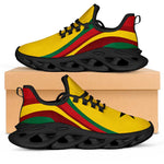 Ghana Football Clunky Sneakers Flag-Inspired Curve Style