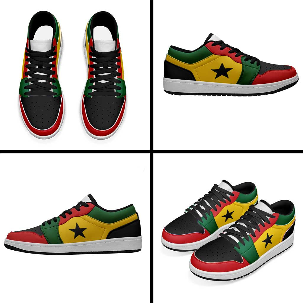 Ghana Low Sneakers Classic National Flag Style - African Pride
