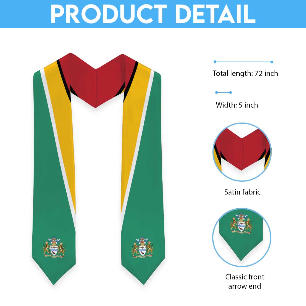Guyana Graduation Stole Flag Style