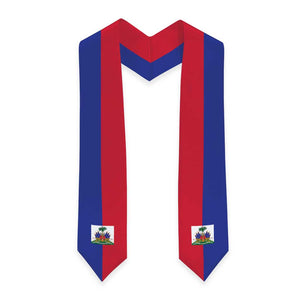 Haiti Graduation Stole Flag Style
