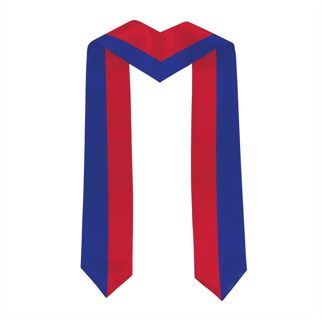 Haiti Graduation Stole Flag Style