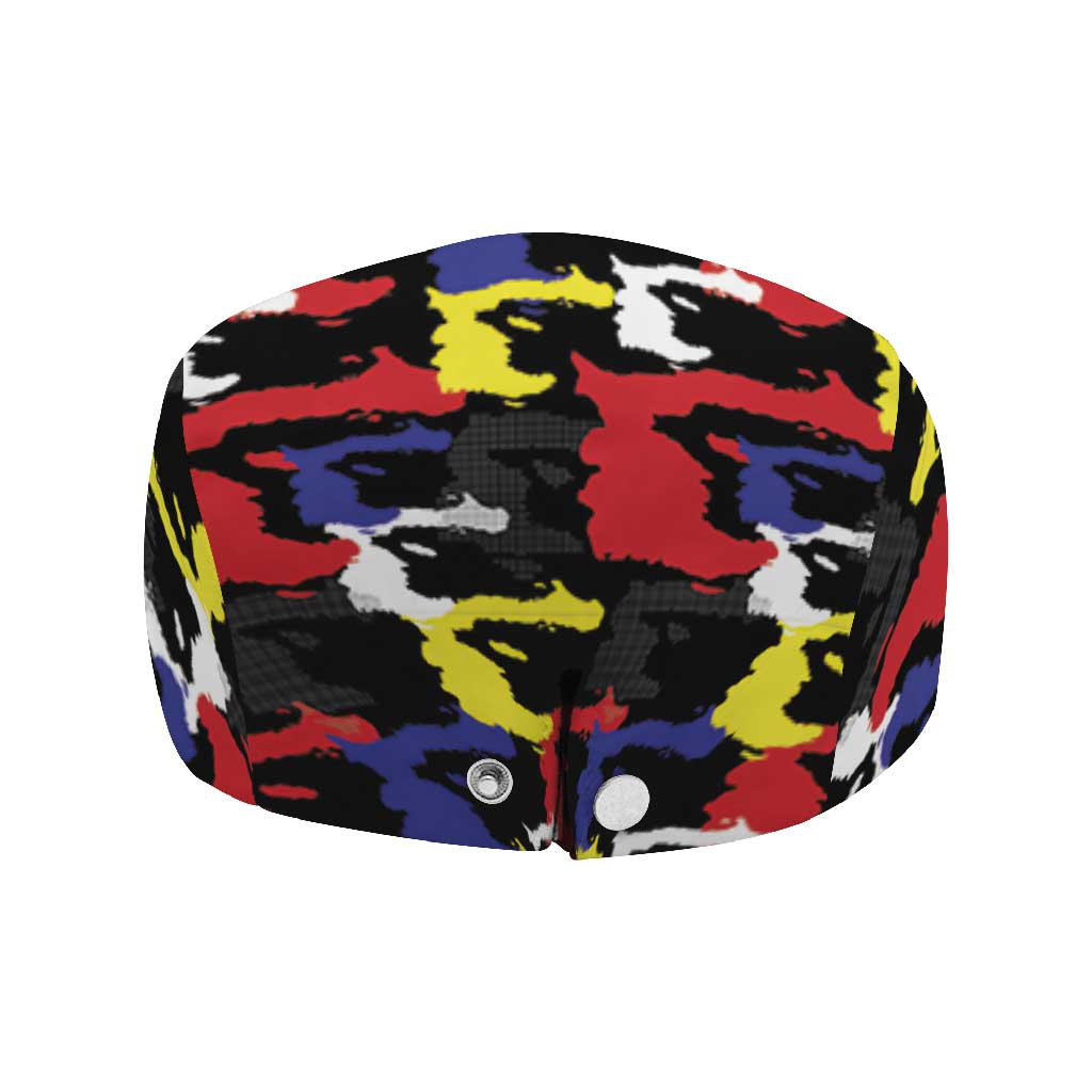Haiti Map Camouflage Colorful Jeff Hat - African Pride