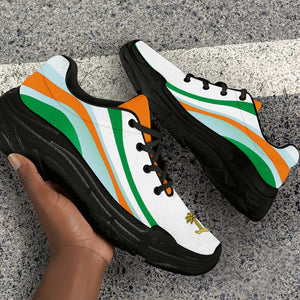 Ivory Coast Football Chunky Sneakers Flag-Inspired Curve Style