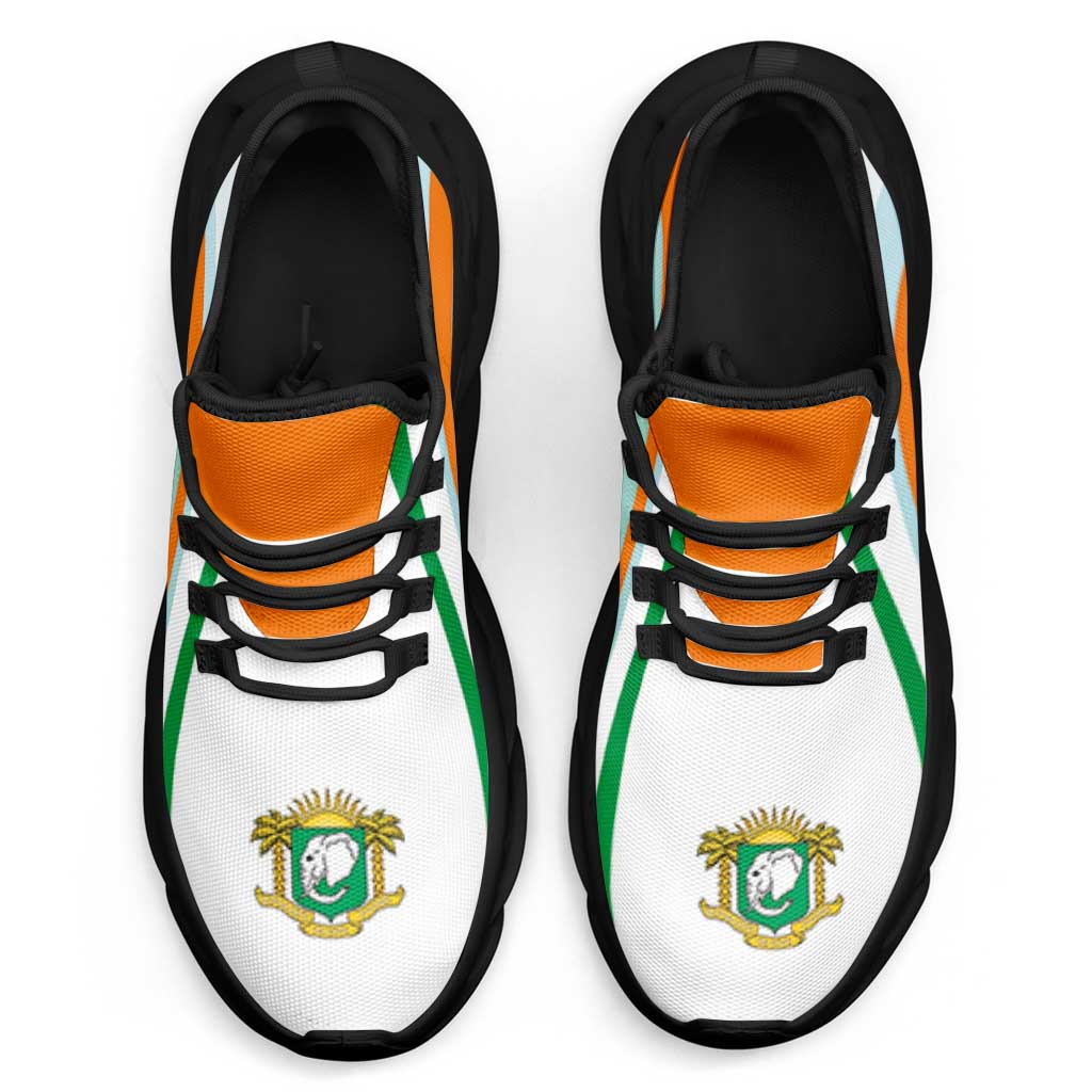 Ivory Coast Football Clunky Sneakers Flag-Inspired Curve Style