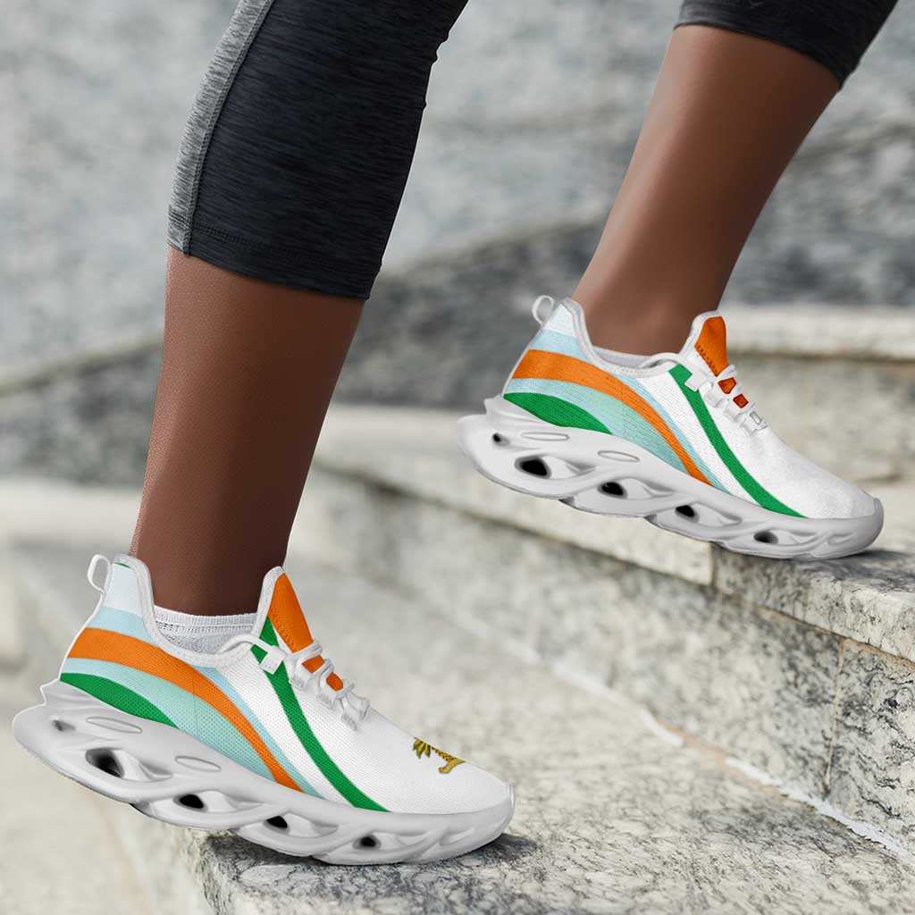 Ivory Coast Football Clunky Sneakers Flag-Inspired Curve Style
