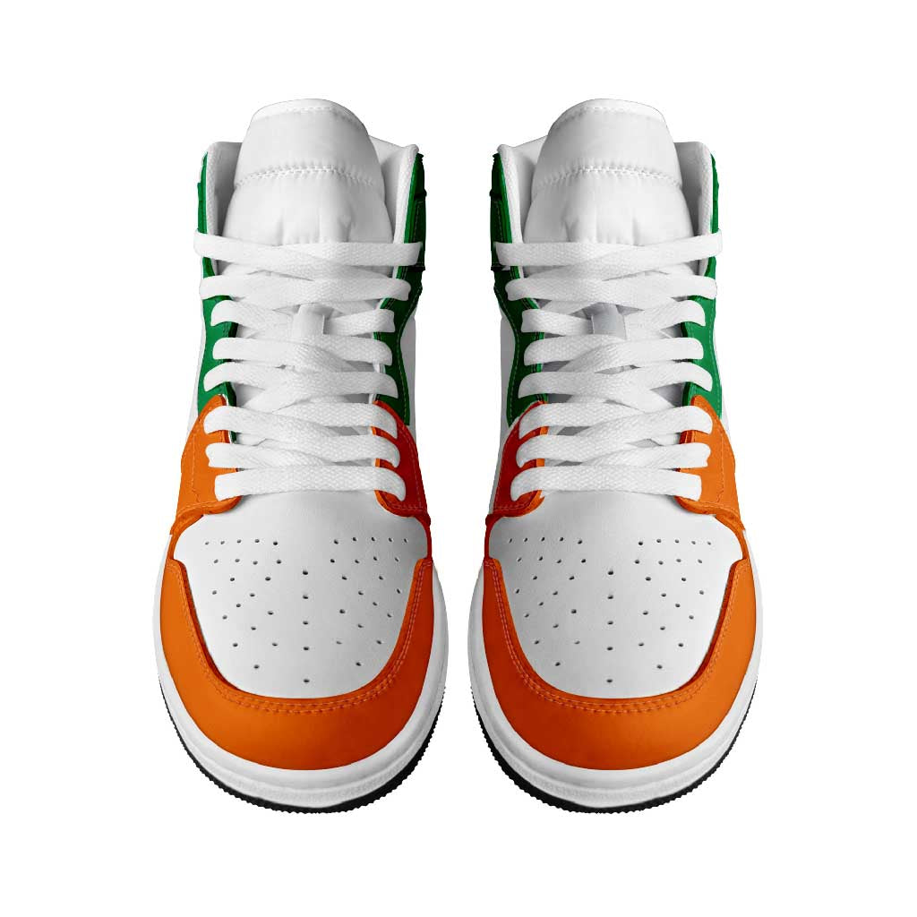 Ivory Coast High Sneakers AJ1 Classic National Flag Style - African Pride