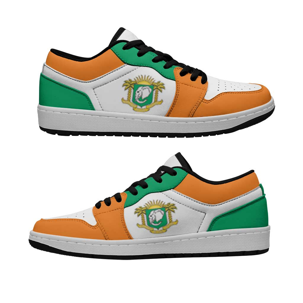 Ivory Coast Low Sneakers Classic National Flag Style - African Pride
