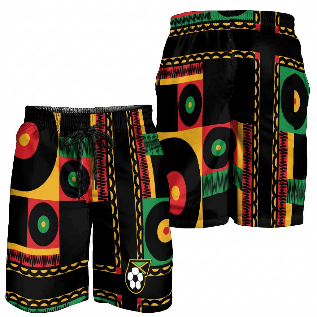 Jamaica Soccer 2026 Shorts for Men Reggae Stylized
