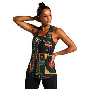 Jamaica Soccer 2026 Women Racerback Tank Reggae Stylized