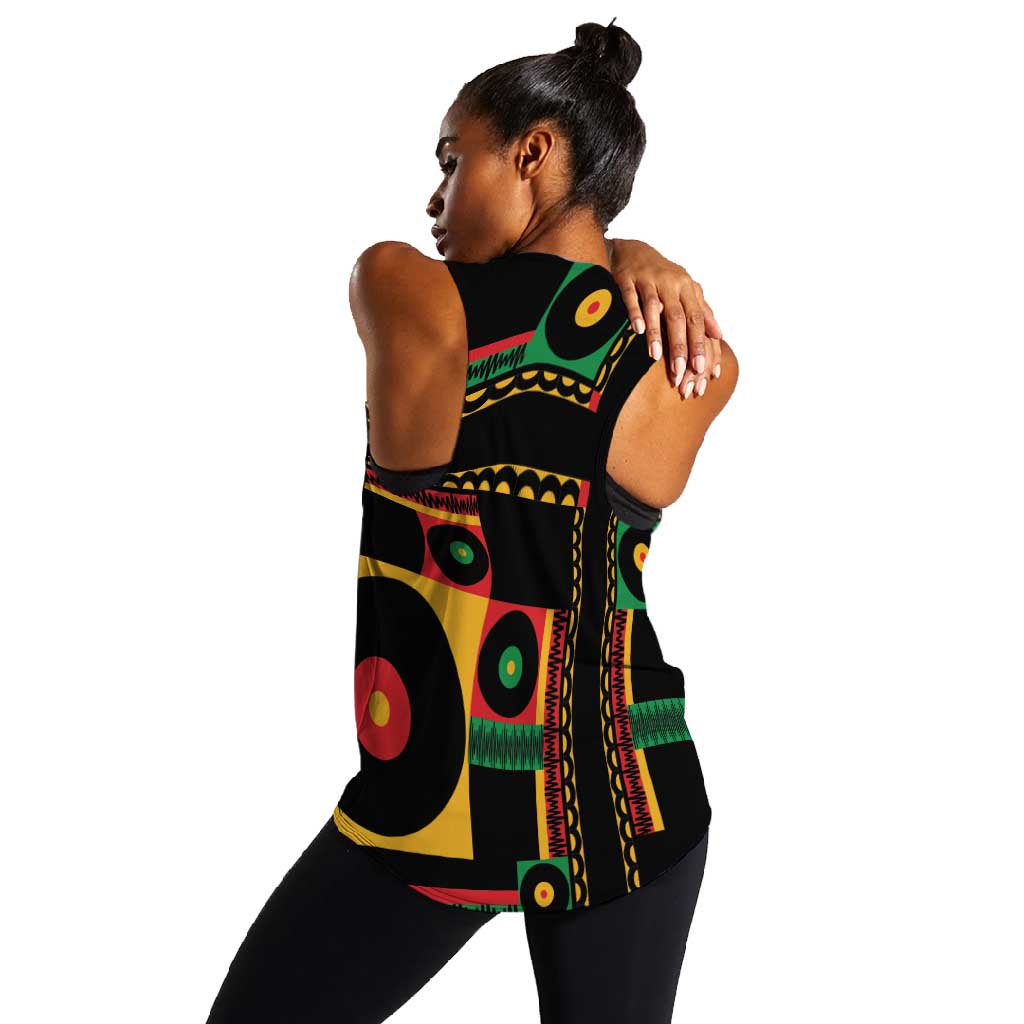 Jamaica Soccer 2026 Women Racerback Tank Reggae Stylized