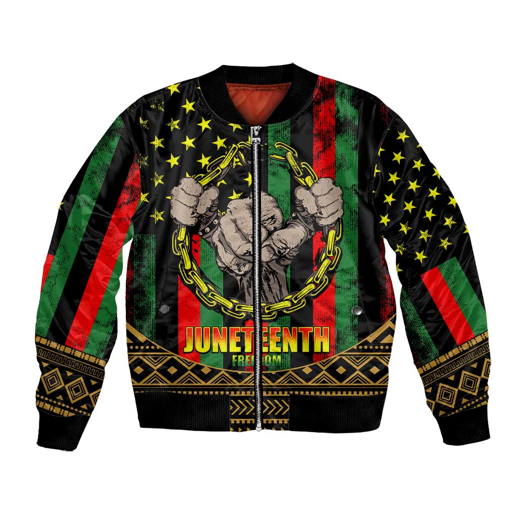Juneteenth Celebration 2024 Bomber Jacket Black History June 19