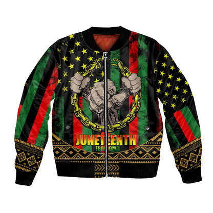 Juneteenth Celebration 2024 Bomber Jacket Black History June 19
