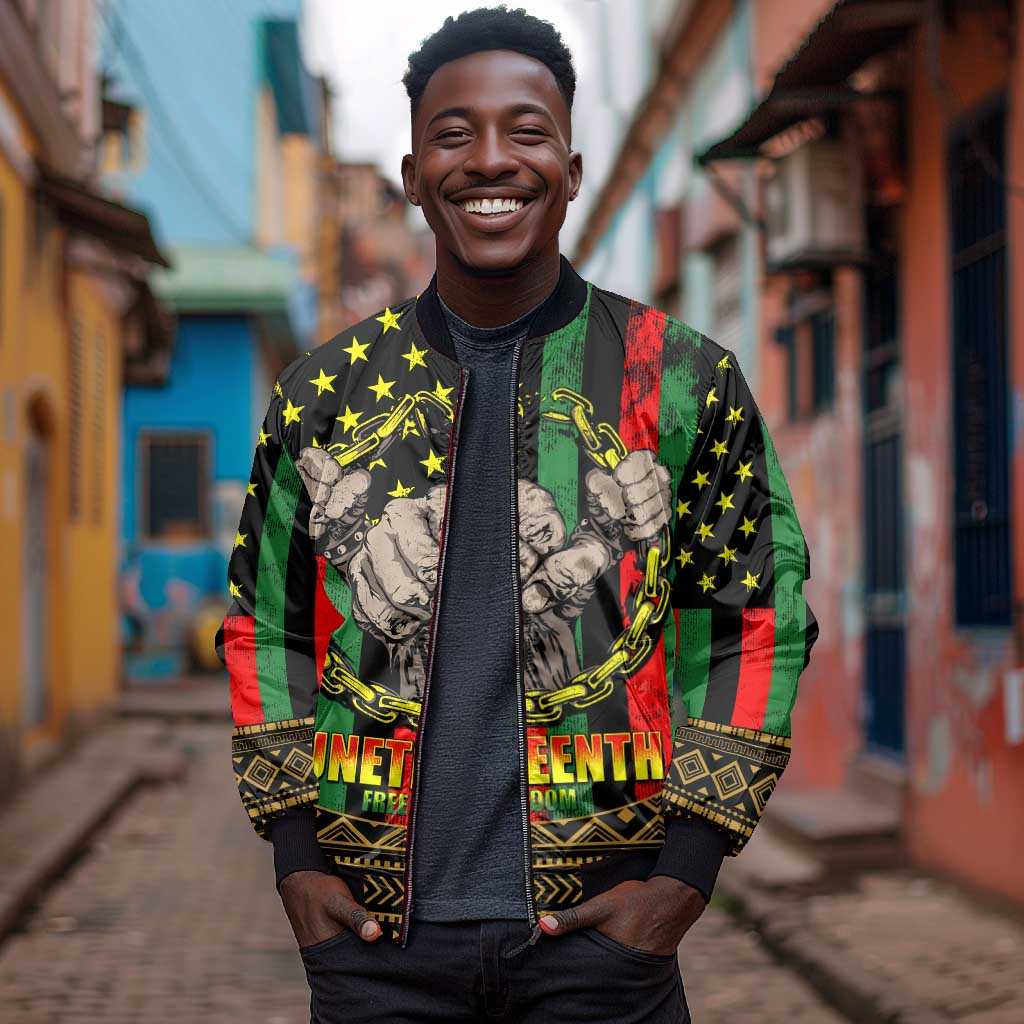 Juneteenth Celebration 2024 Bomber Jacket Black History June 19
