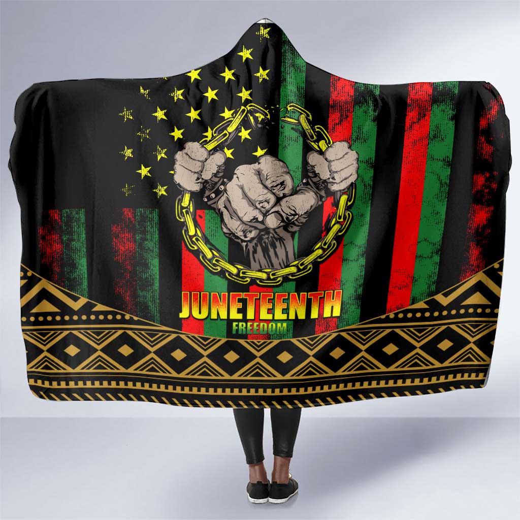 Juneteenth Celebration 2024 Hooded Blanket Black History June 19