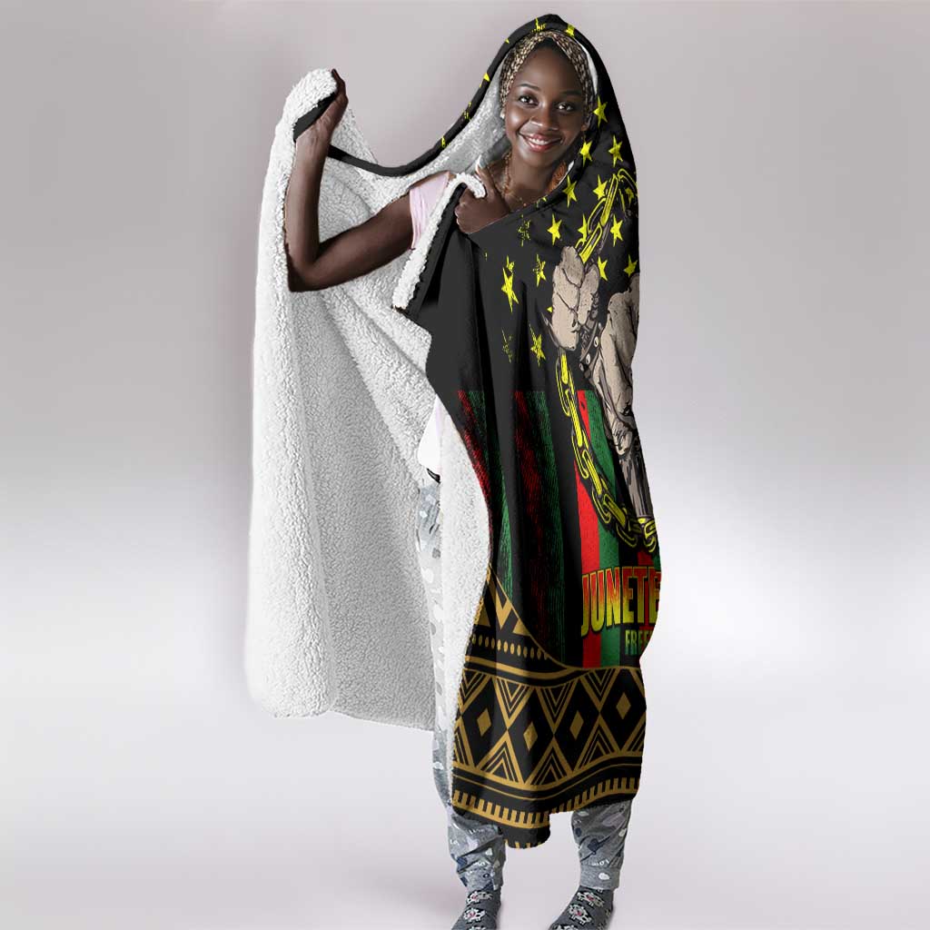 Juneteenth Celebration 2024 Hooded Blanket Black History June 19