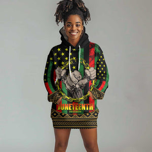 Juneteenth Celebration 2024 Hoodie Dress Black History June 19