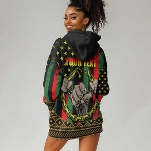 Juneteenth Celebration 2024 Hoodie Dress Black History June 19