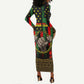 Juneteenth Celebration 2024 Long Sleeve Bodycon Dress Black History June 19 LT01