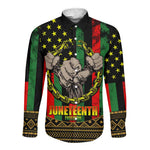 Juneteenth Celebration 2024 Long Sleeve Button Shirt Black History June 19