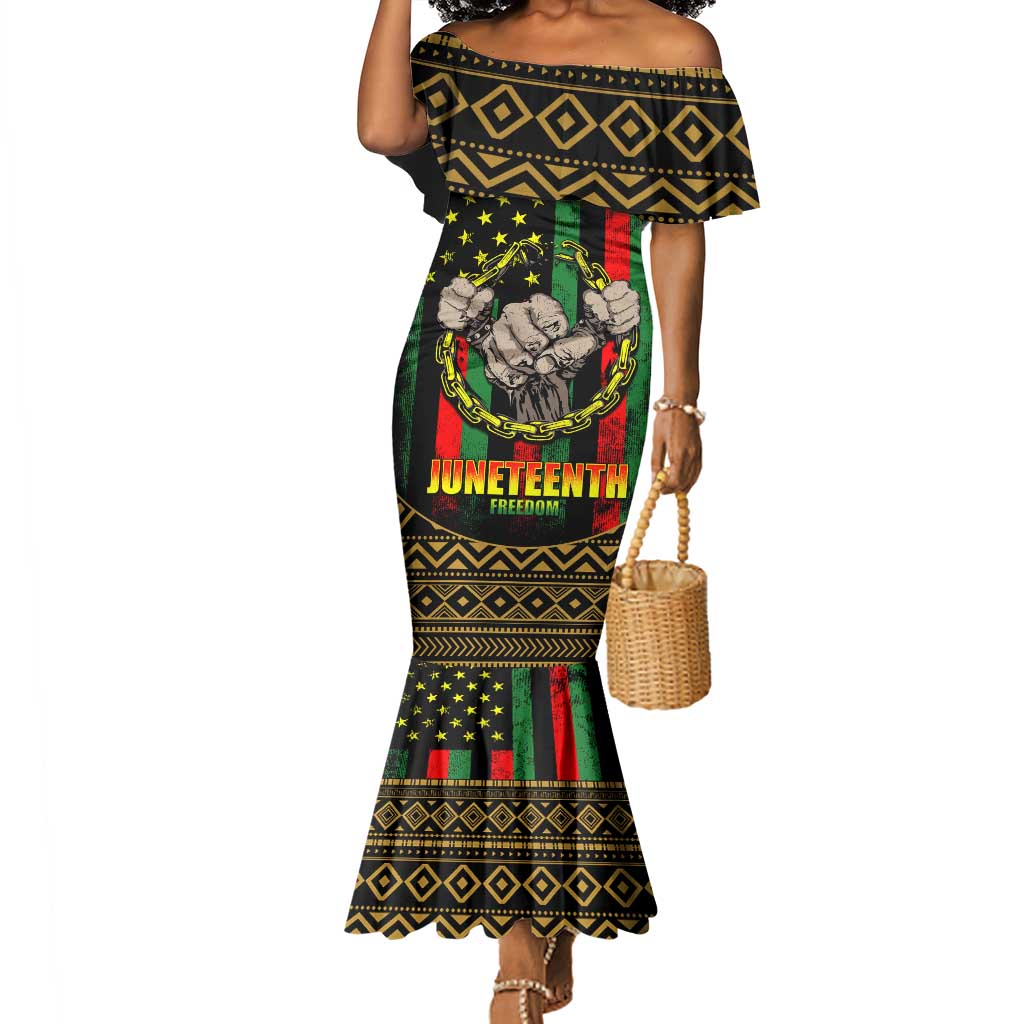 Juneteenth Celebration 2024 Mermaid Dress Black History June 19