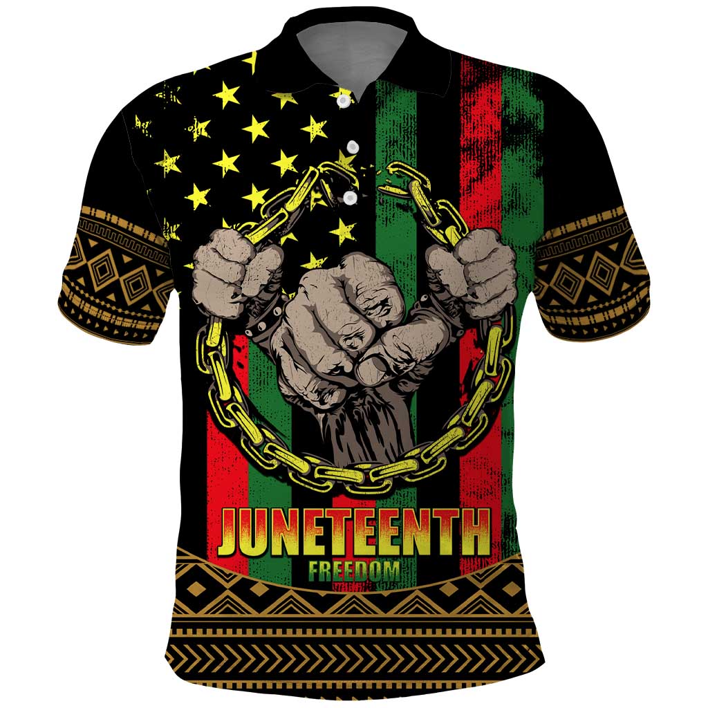 Juneteenth Celebration 2024 Polo Shirt Black History June 19