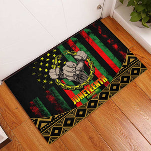 Juneteenth Celebration 2024 Rubber Doormat Black History June 19