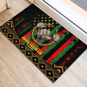 Juneteenth Celebration 2024 Rubber Doormat Black History June 19