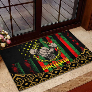 Juneteenth Celebration 2024 Rubber Doormat Black History June 19