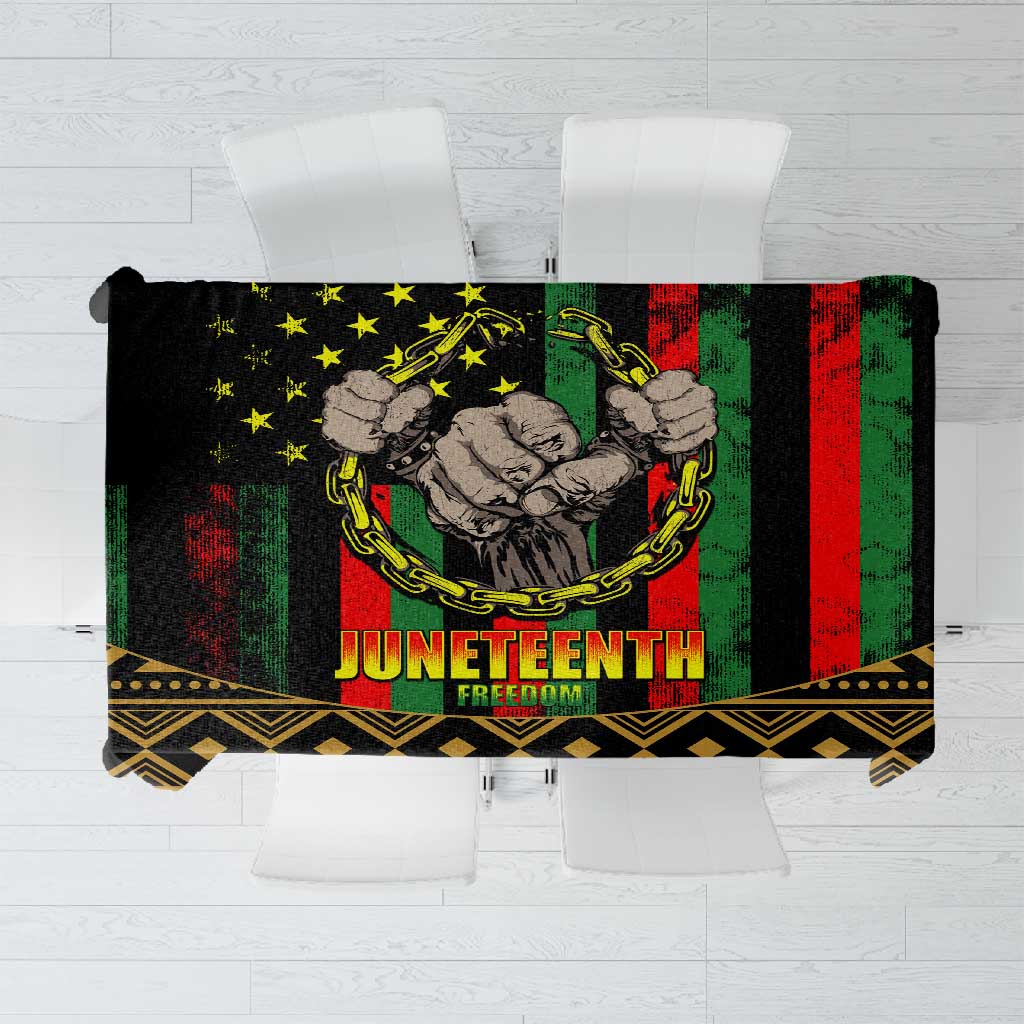 Juneteenth Celebration 2024 Tablecloth Black History June 19