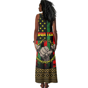 Juneteenth Celebration 2024 Tank Maxi Dress Black History June 19