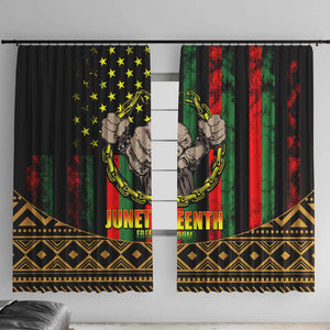 Juneteenth Celebration 2024 Window Curtain Black History June 19