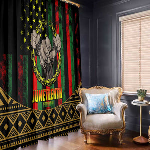 Juneteenth Celebration 2024 Window Curtain Black History June 19