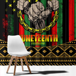 Juneteenth Celebration 2024 Window Curtain Black History June 19