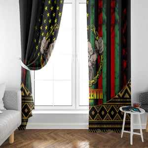 Juneteenth Celebration 2024 Window Curtain Black History June 19