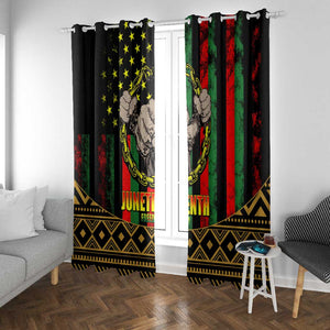 Juneteenth Celebration 2024 Window Curtain Black History June 19