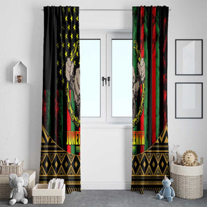 Juneteenth Celebration 2024 Window Curtain Black History June 19