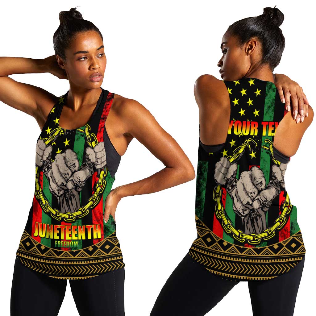 Juneteenth Celebration 2024 Women Racerback Tank Black History June 19