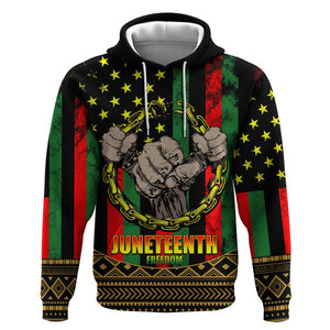 Juneteenth Celebration 2024 Zip Hoodie Black History June 19