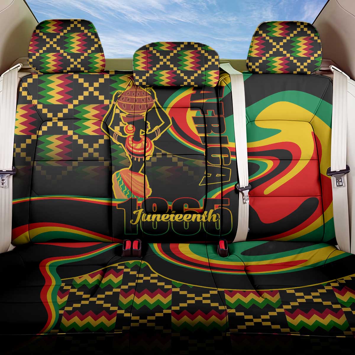 Juneteenth 2024 Back Car Seat Cover 1865 Freedom Day Anniversary