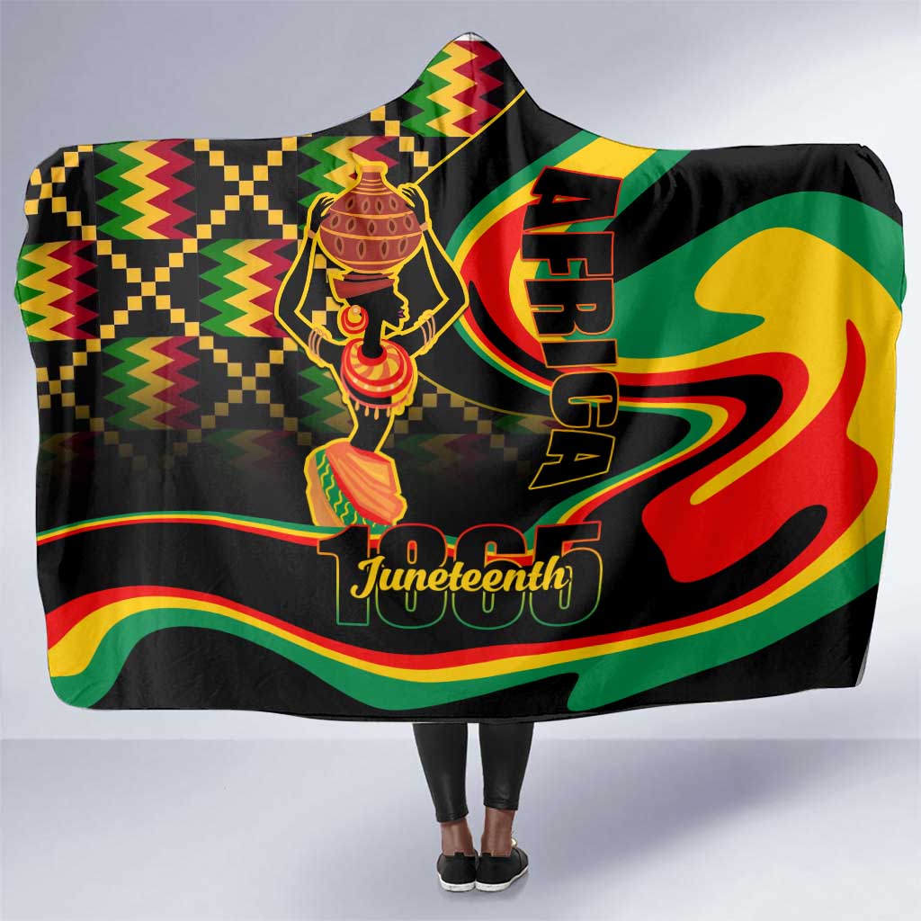 Juneteenth 2024 Hooded Blanket 1865 Freedom Day Anniversary