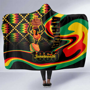 Juneteenth 2024 Hooded Blanket 1865 Freedom Day Anniversary