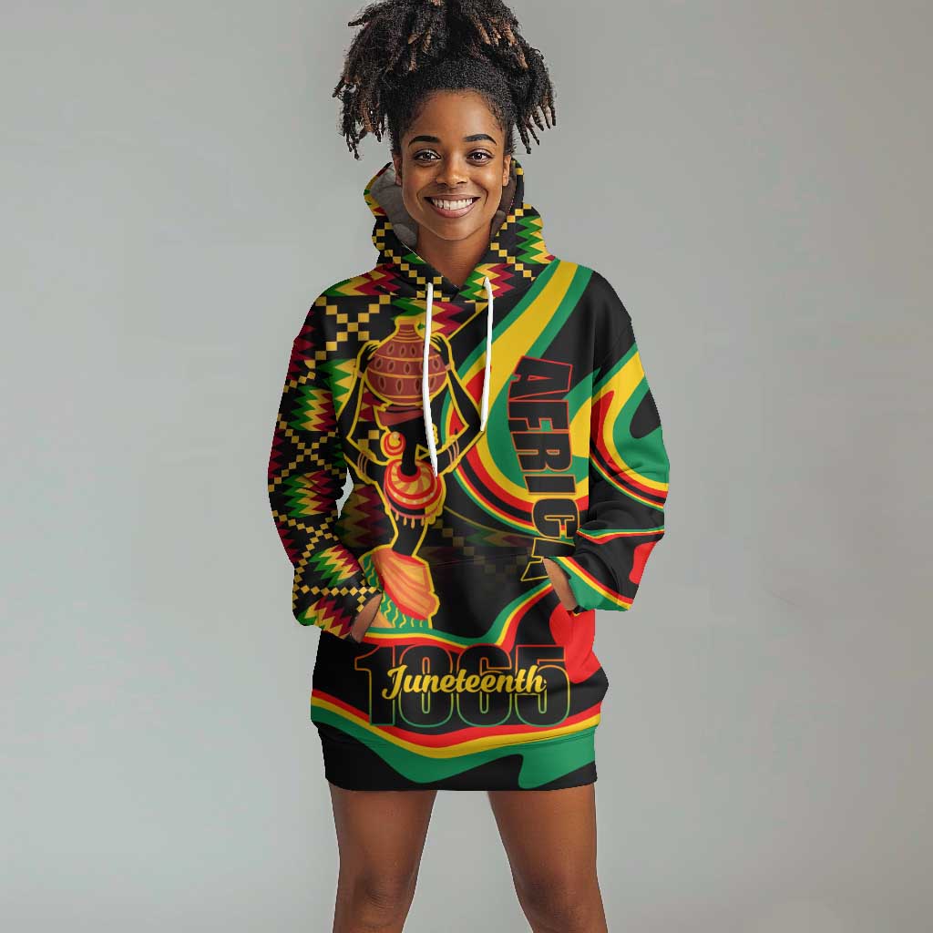 Juneteenth 2024 Hoodie Dress 1865 Freedom Day Anniversary