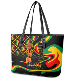 Juneteenth 2024 Leather Tote Bag 1865 Freedom Day Anniversary