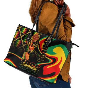 Juneteenth 2024 Leather Tote Bag 1865 Freedom Day Anniversary